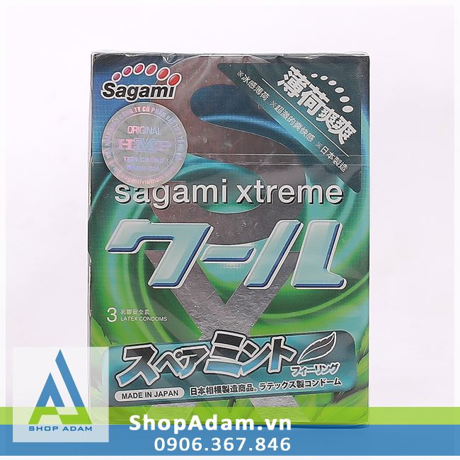 Bao cao su Nhật Bản Sagami Xtreme Spearmint